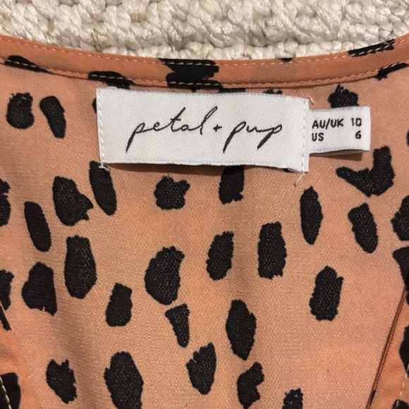 Petal & Pup Pink Leopard Long Sleeve Dress - Picture 2 of 5